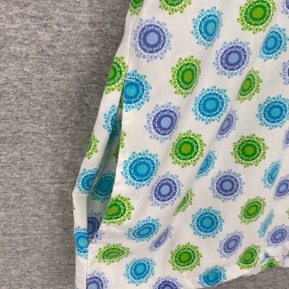 Landau Scrub Top Womens Small Blue Green Nursing Medical Uniform Short Sleeve - Picture 5 of 9